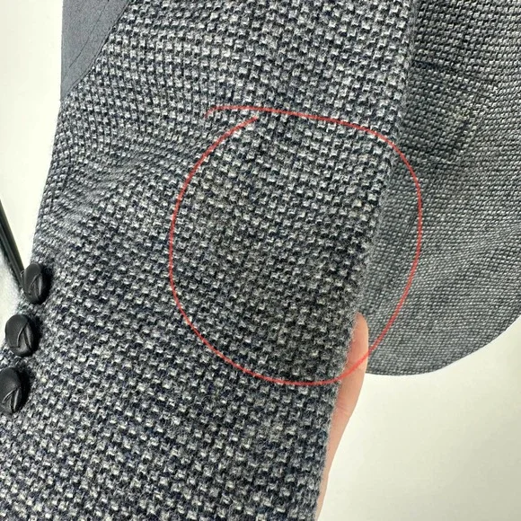 Pendleton wool sports coat jacket size 42 long gray blue classic western - Picture 7 of 12